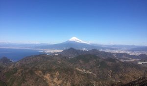 足柄山から眺める富士山